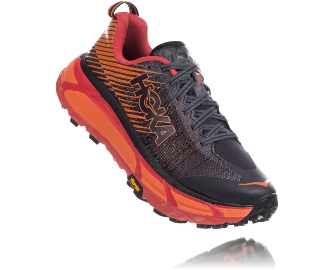 Pantofi Alergare Trail Hoka One One Evo Mafate 2 Barbati - Negrii / Rosii | Romania RWXT63870